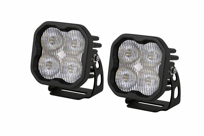 Противотуманные LED-фары  SS3 Max SAE с янтарной подсветкой 2 шт 